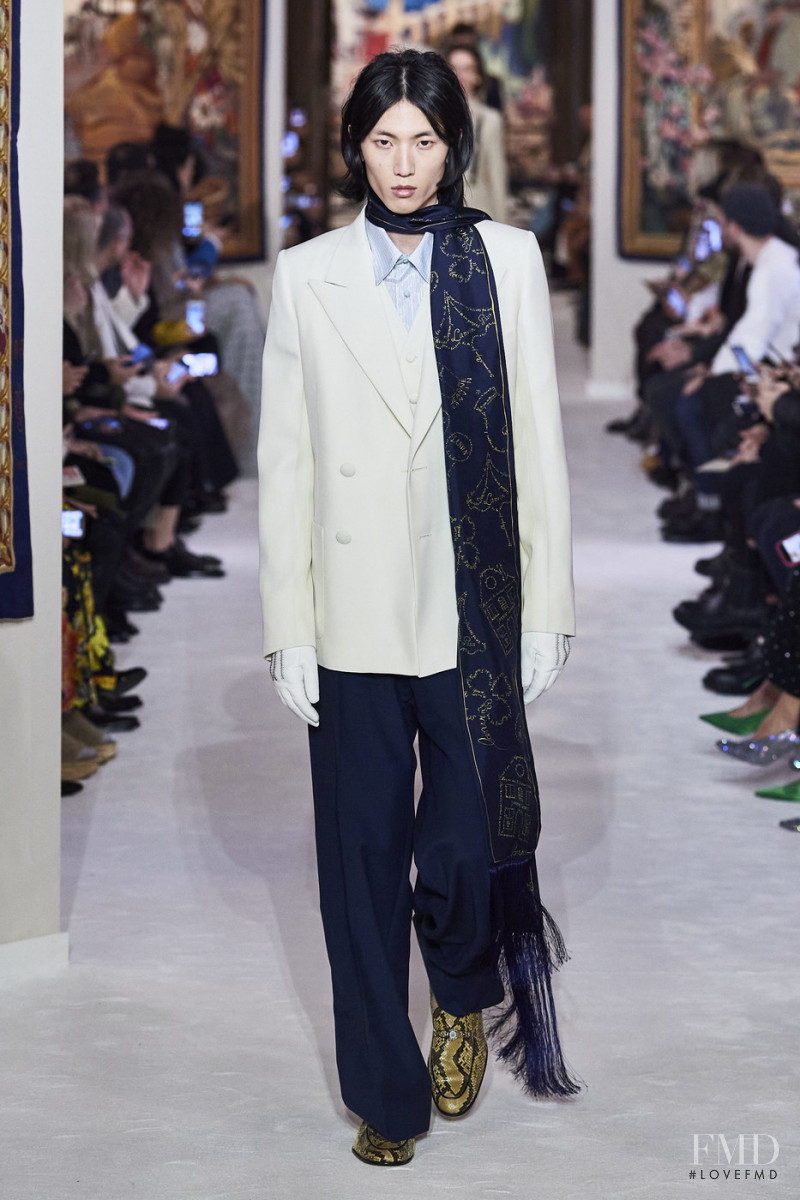 Meng Yu Qi featured in  the Lanvin fashion show for Autumn/Winter 2020