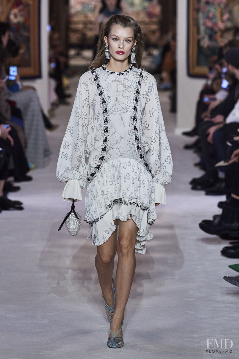 Kris Grikaite featured in  the Lanvin fashion show for Autumn/Winter 2020