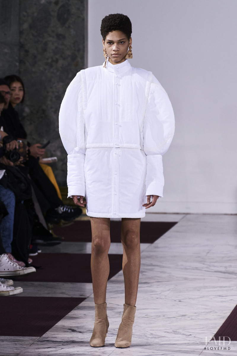 Minnie Warren featured in  the Anrealage fashion show for Autumn/Winter 2020