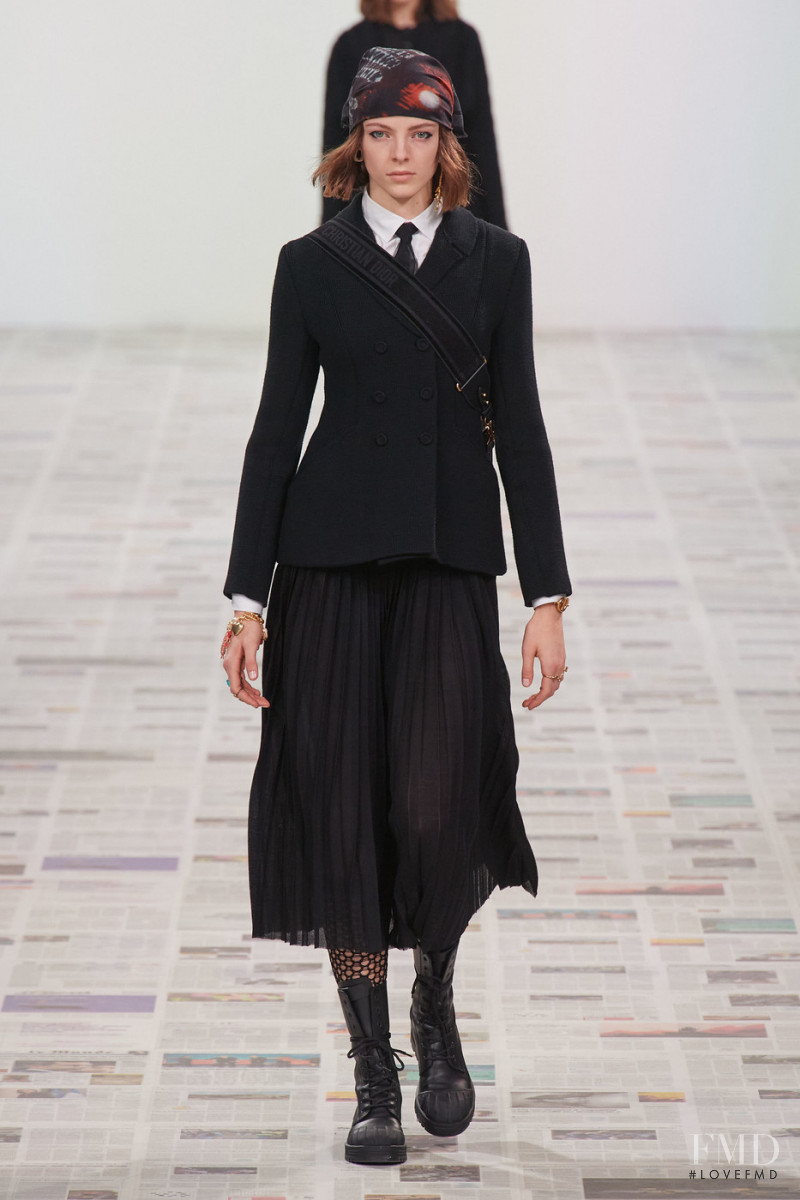Grace Clover featured in  the Christian Dior fashion show for Autumn/Winter 2020