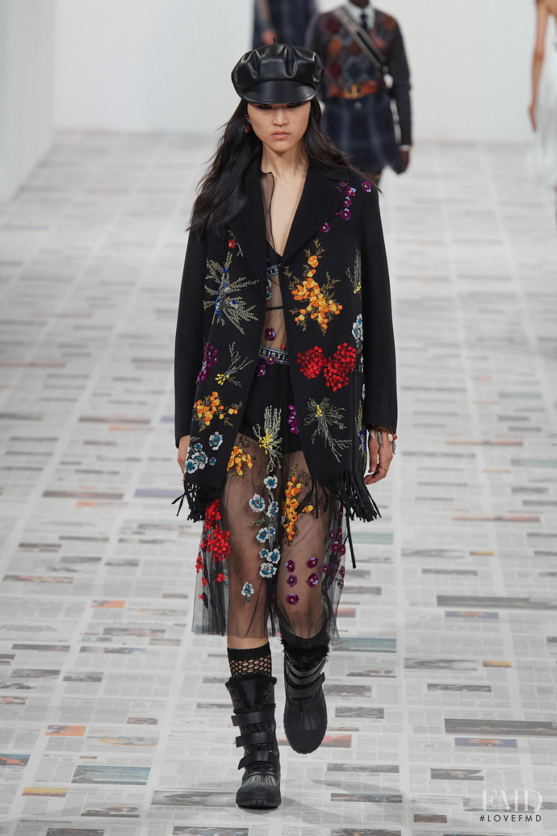 Cai Guannan featured in  the Christian Dior fashion show for Autumn/Winter 2020