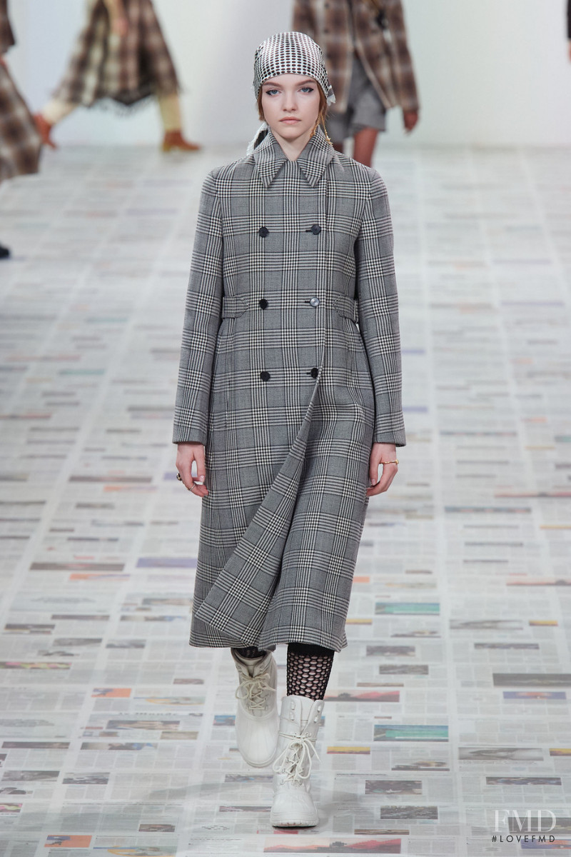 Valeria Chenskaya featured in  the Christian Dior fashion show for Autumn/Winter 2020