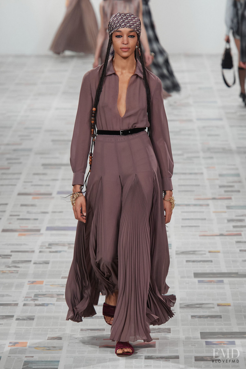 Indira Scott featured in  the Christian Dior fashion show for Autumn/Winter 2020