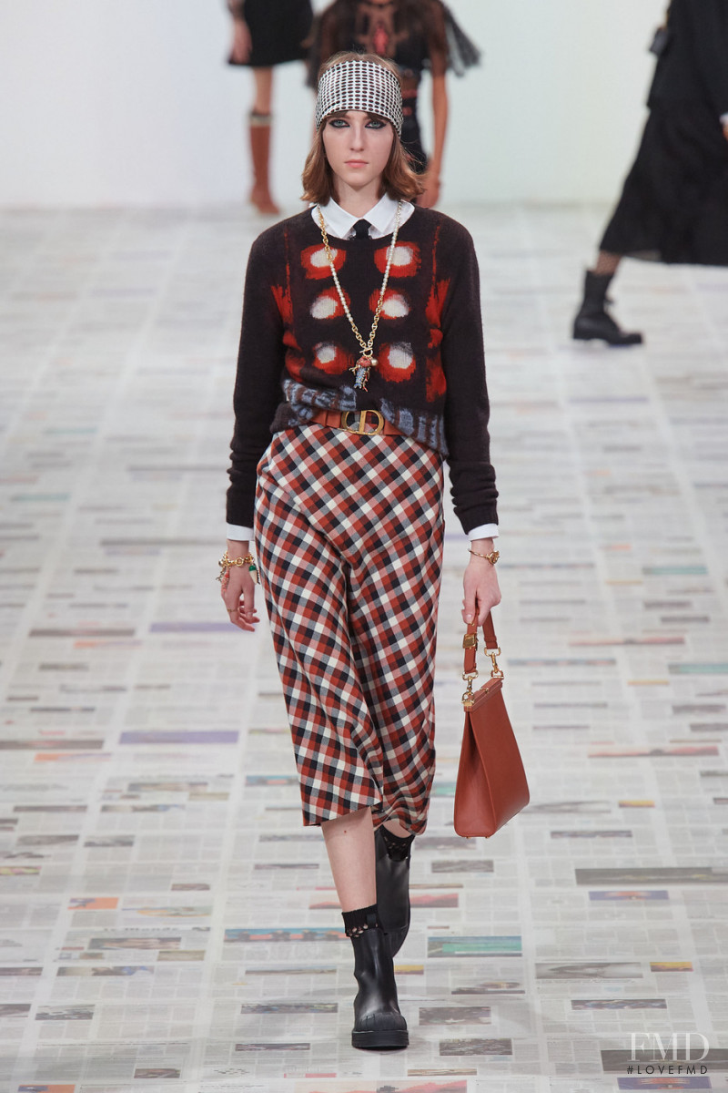 Evelyn Nagy featured in  the Christian Dior fashion show for Autumn/Winter 2020