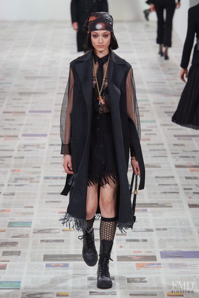 Ivana Trivic featured in  the Christian Dior fashion show for Autumn/Winter 2020