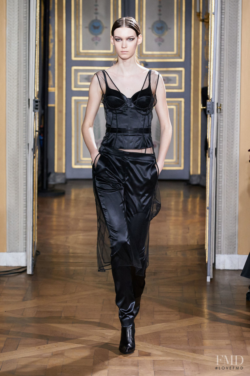 Nana Reznichenko featured in  the Olivier Theyskens fashion show for Autumn/Winter 2020