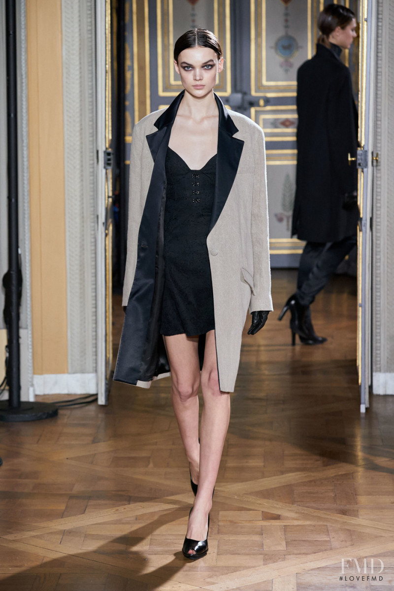 Shayna McNeill featured in  the Olivier Theyskens fashion show for Autumn/Winter 2020