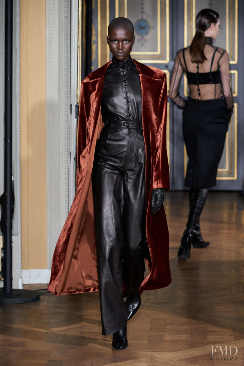 Amar Akway featured in  the Olivier Theyskens fashion show for Autumn/Winter 2020