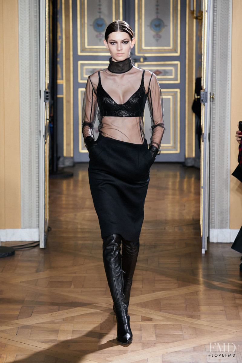 Alberte Mortensen featured in  the Olivier Theyskens fashion show for Autumn/Winter 2020