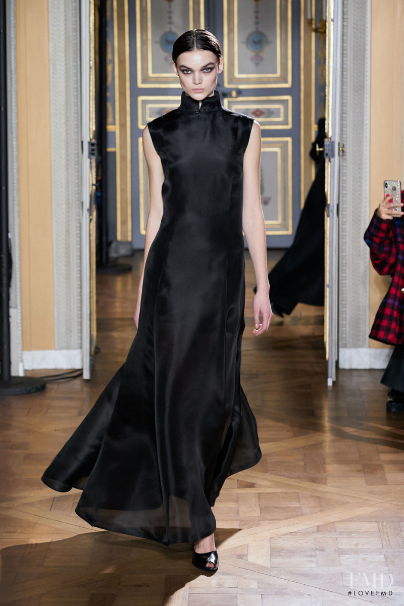 Shayna McNeill featured in  the Olivier Theyskens fashion show for Autumn/Winter 2020