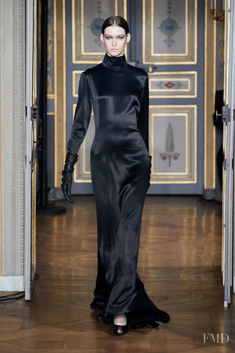 Nana Reznichenko featured in  the Olivier Theyskens fashion show for Autumn/Winter 2020