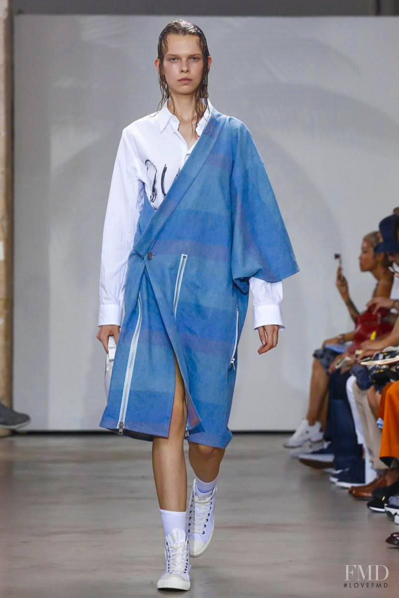 Giedre Sekstelyte featured in  the Julien David fashion show for Spring/Summer 2017