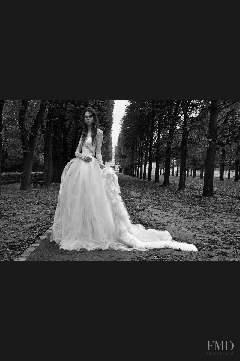 Giedre Sekstelyte featured in  the Vera Wang Bridal House lookbook for Autumn/Winter 2018