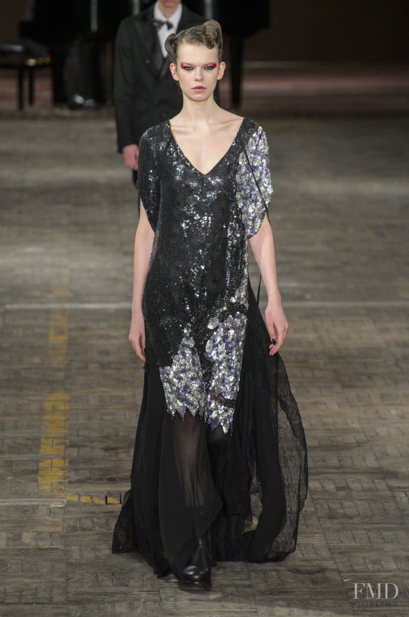 Giedre Sekstelyte featured in  the Antonio Marras fashion show for Autumn/Winter 2018