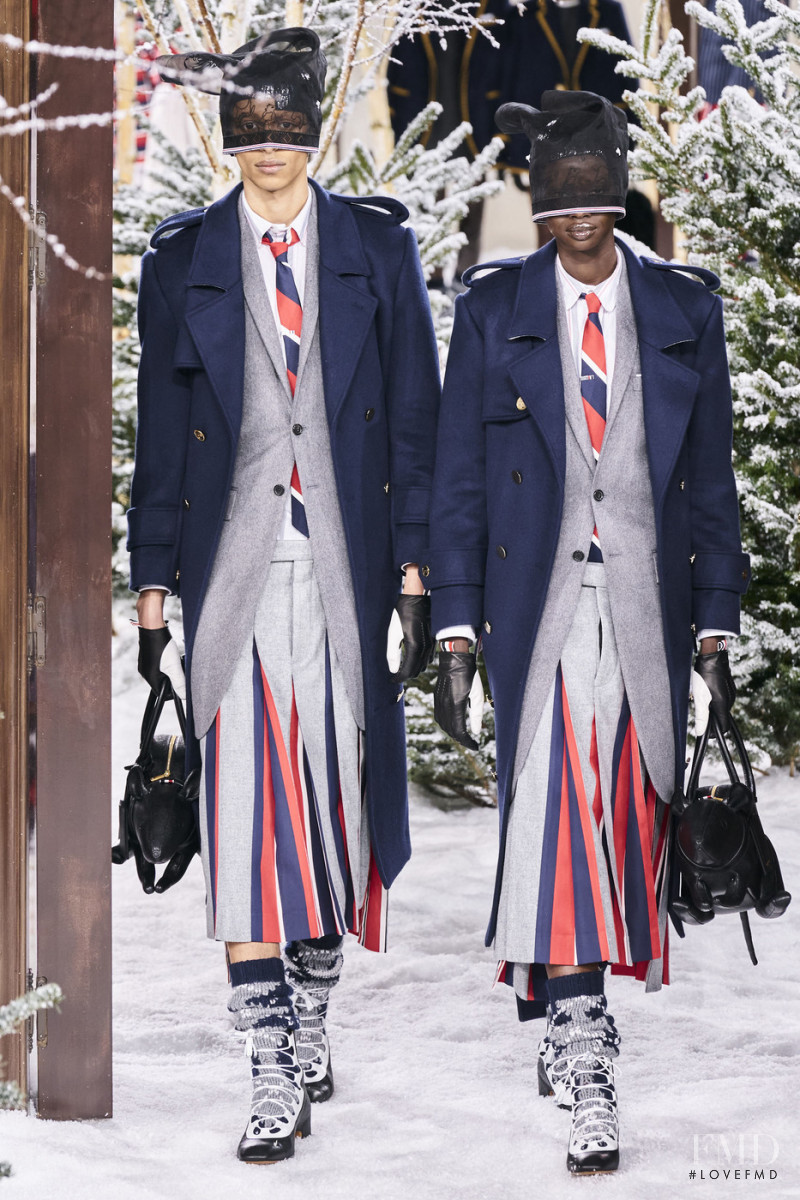 Fatou Jobe featured in  the Thom Browne fashion show for Autumn/Winter 2020