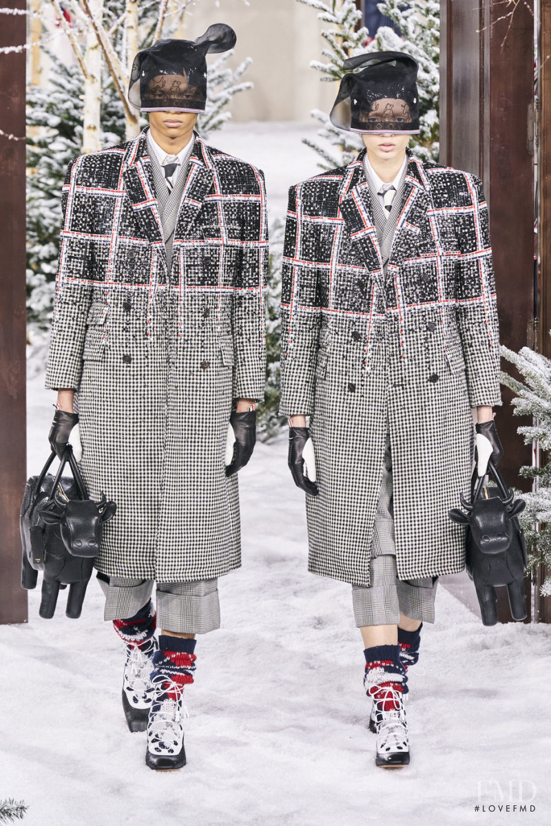 Brynn Bonner featured in  the Thom Browne fashion show for Autumn/Winter 2020