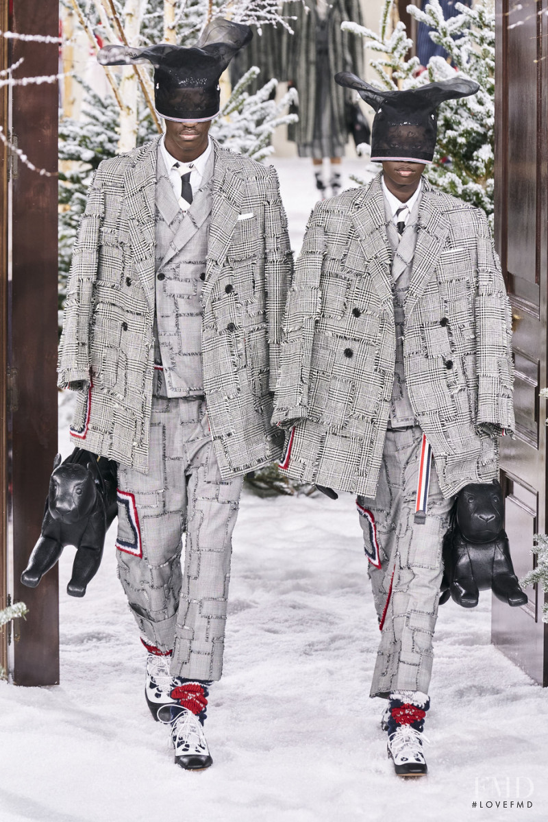 Sabah Koj featured in  the Thom Browne fashion show for Autumn/Winter 2020