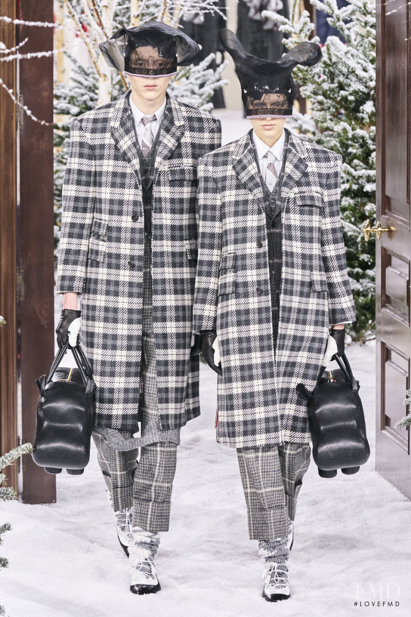 Merel Zoet featured in  the Thom Browne fashion show for Autumn/Winter 2020