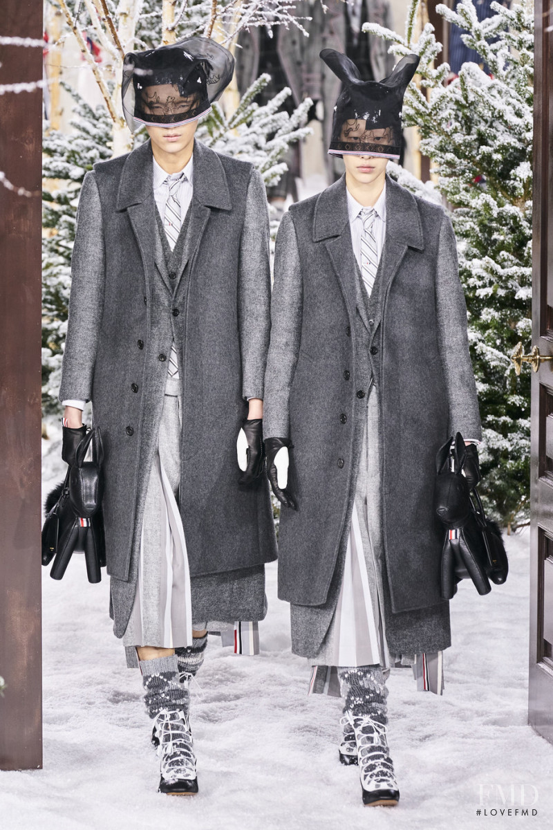 J Moon featured in  the Thom Browne fashion show for Autumn/Winter 2020