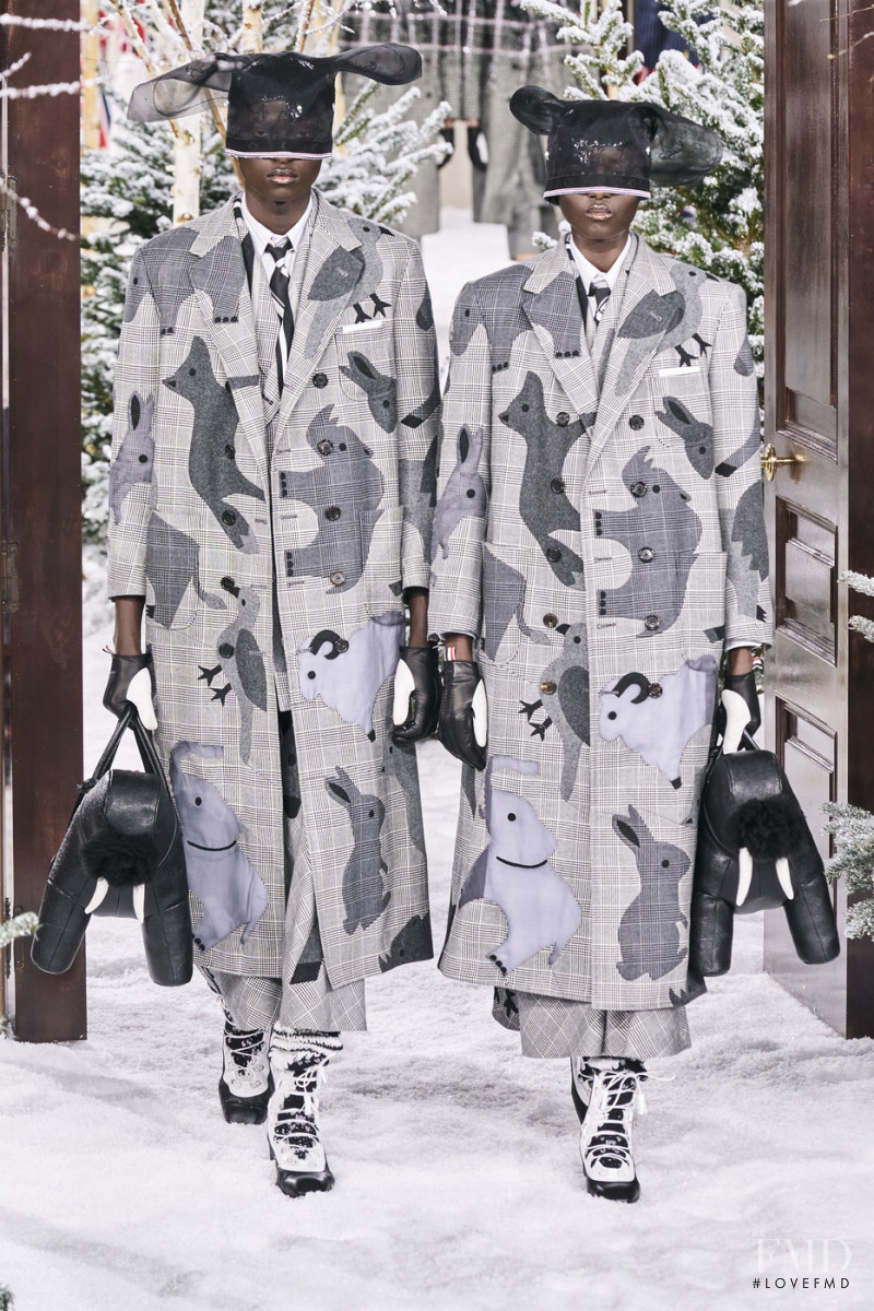 Rouguy Faye featured in  the Thom Browne fashion show for Autumn/Winter 2020