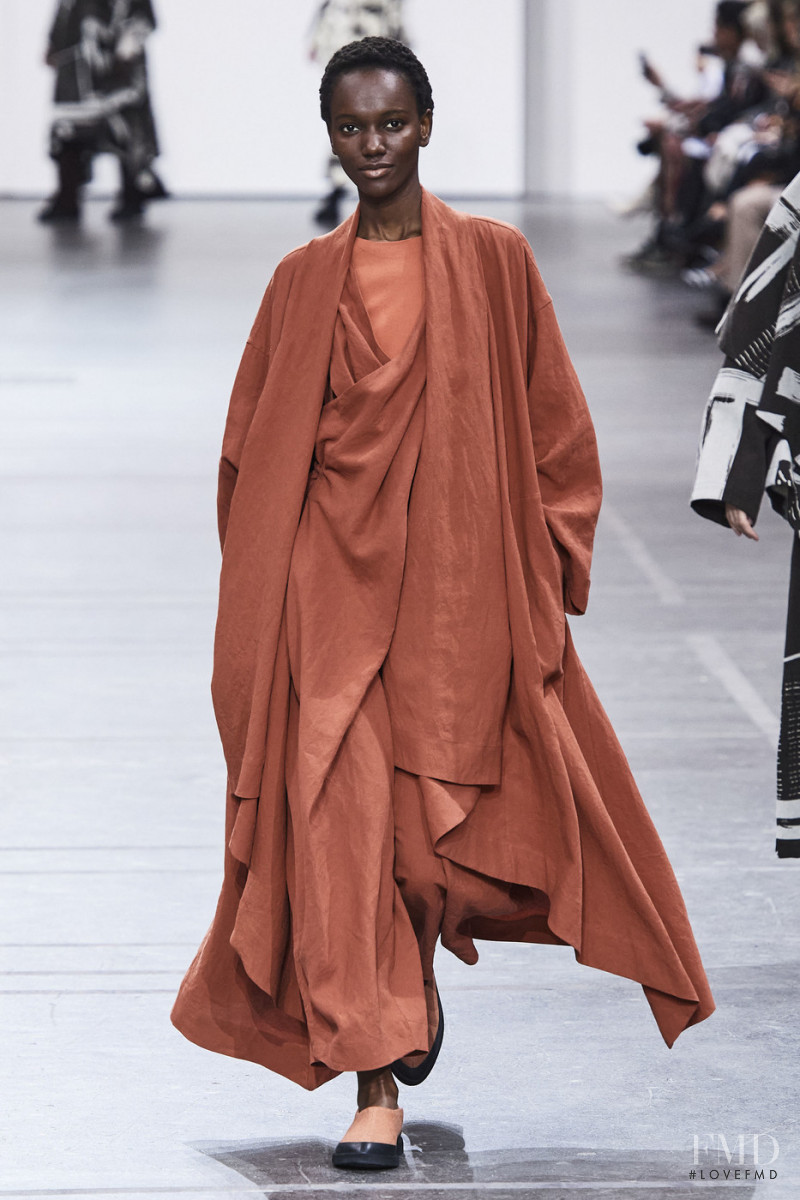 Herieth Paul featured in  the Issey Miyake fashion show for Autumn/Winter 2020