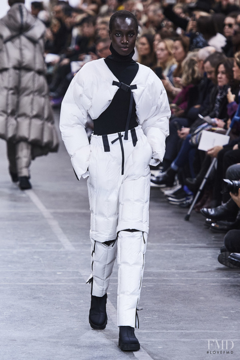 Nya Gatbel featured in  the Issey Miyake fashion show for Autumn/Winter 2020