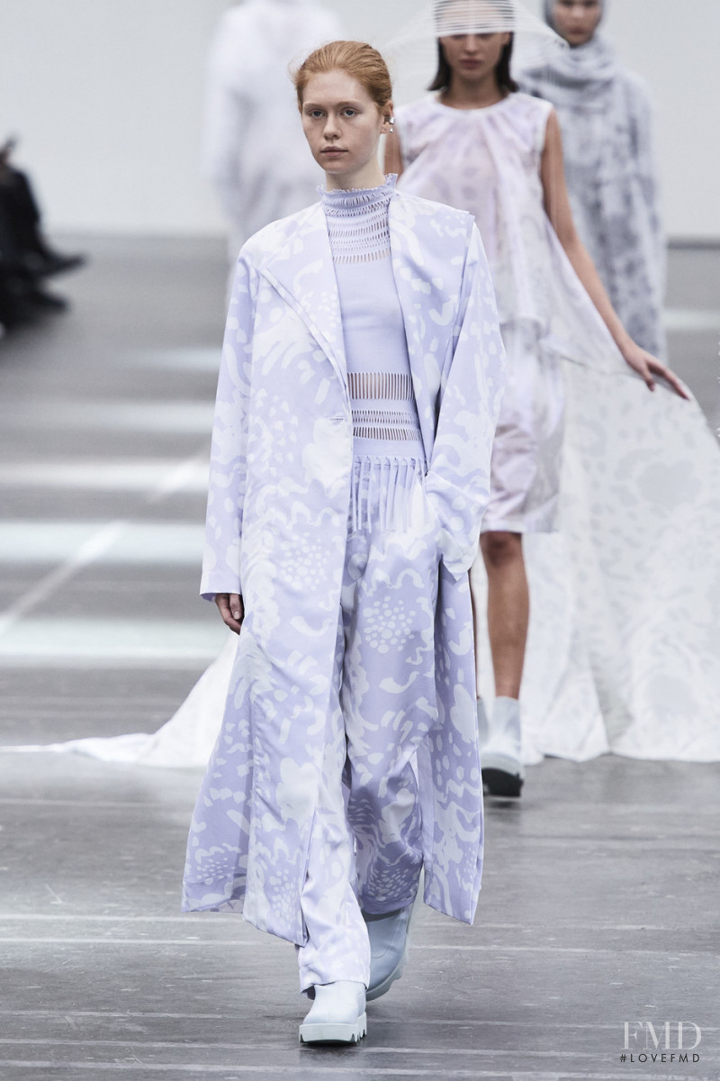 Julia Price featured in  the Issey Miyake fashion show for Autumn/Winter 2020