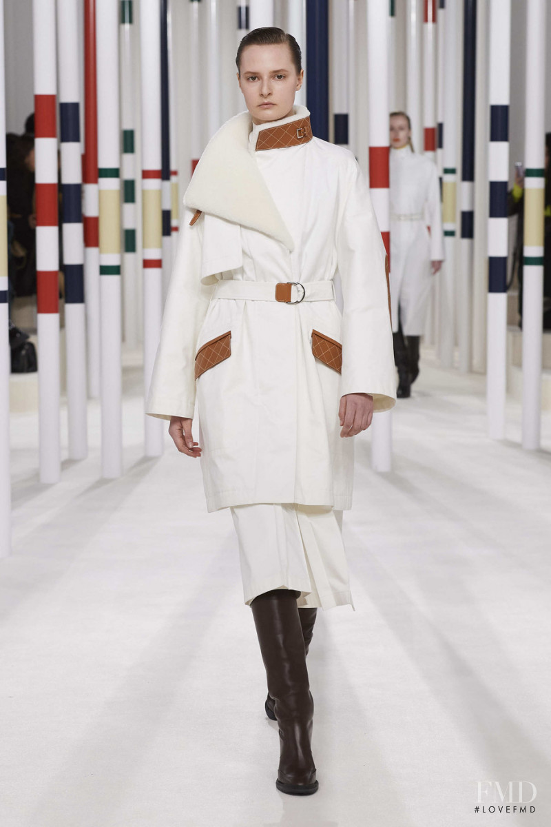 Chesca Lenton featured in  the Hermès fashion show for Autumn/Winter 2020