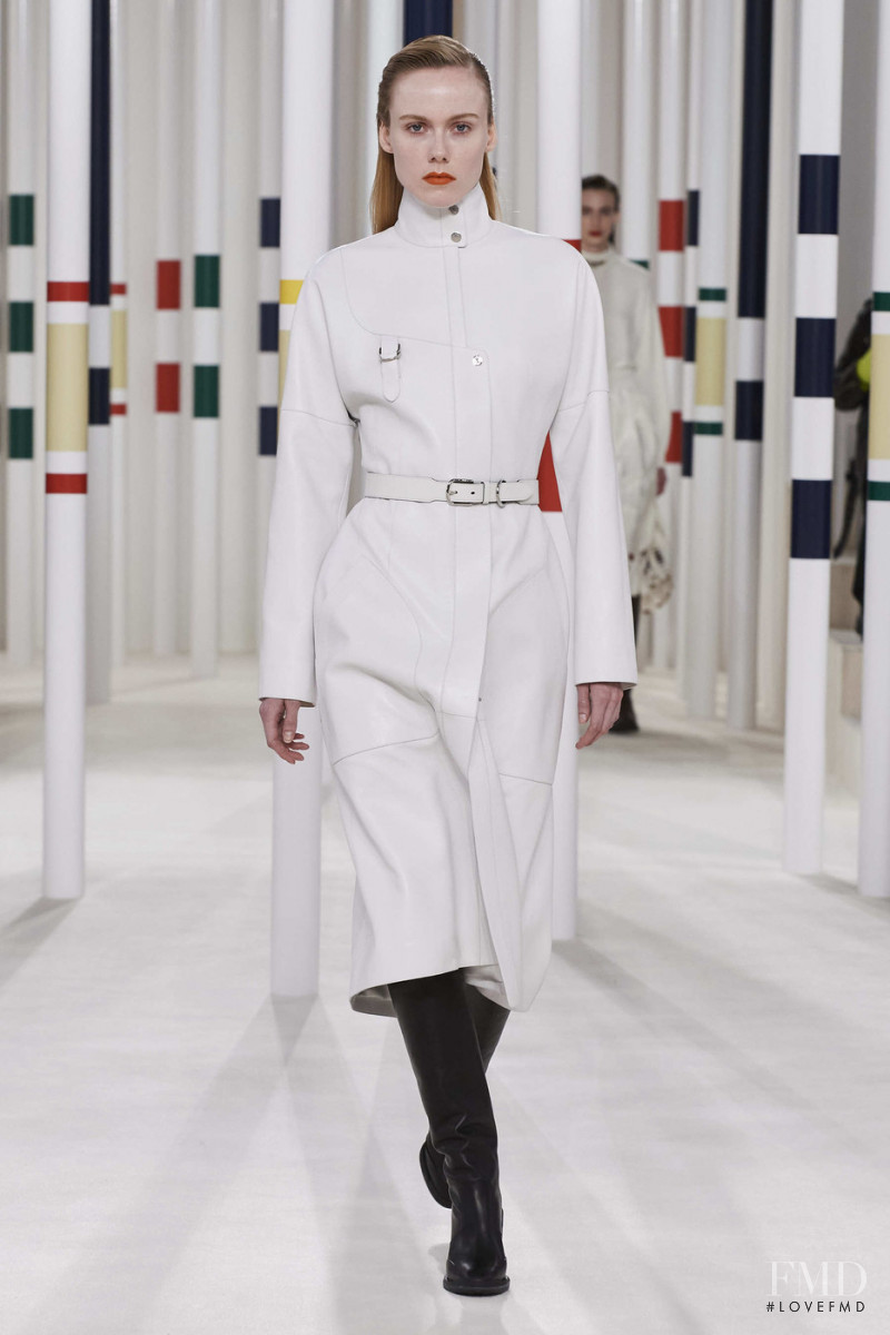 Kiki Willems featured in  the Hermès fashion show for Autumn/Winter 2020