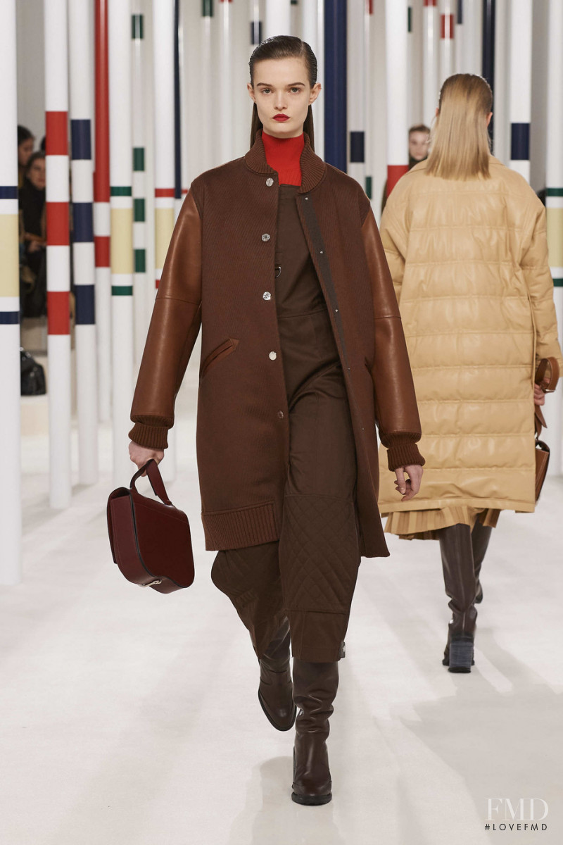 Lulu Tenney featured in  the Hermès fashion show for Autumn/Winter 2020