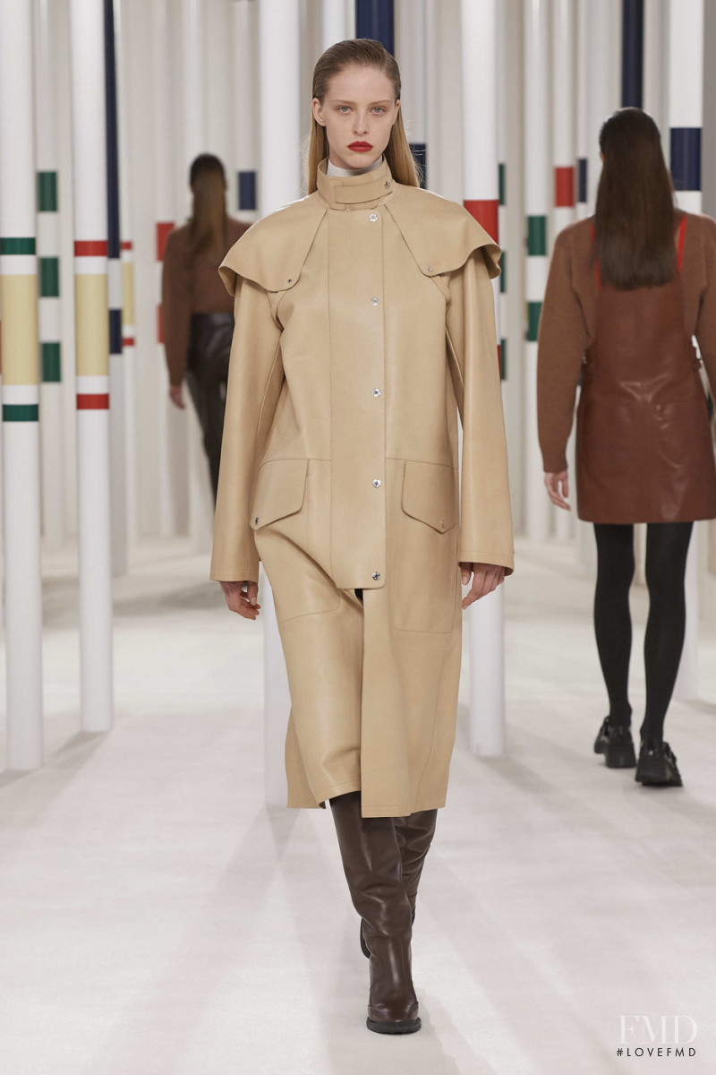 Abby Champion featured in  the Hermès fashion show for Autumn/Winter 2020