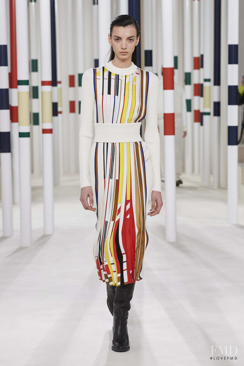Cynthia Arrebola featured in  the Hermès fashion show for Autumn/Winter 2020