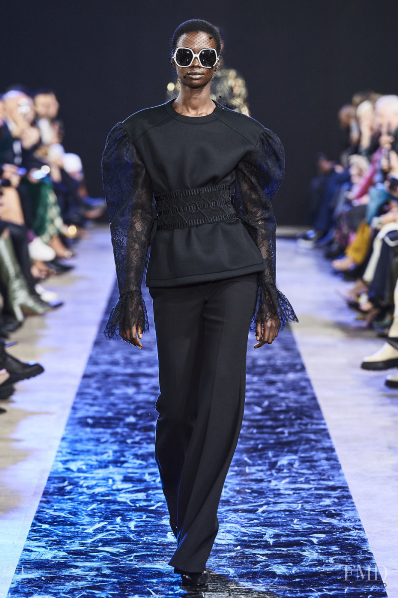 Fatou Jobe featured in  the Elie Saab fashion show for Autumn/Winter 2020