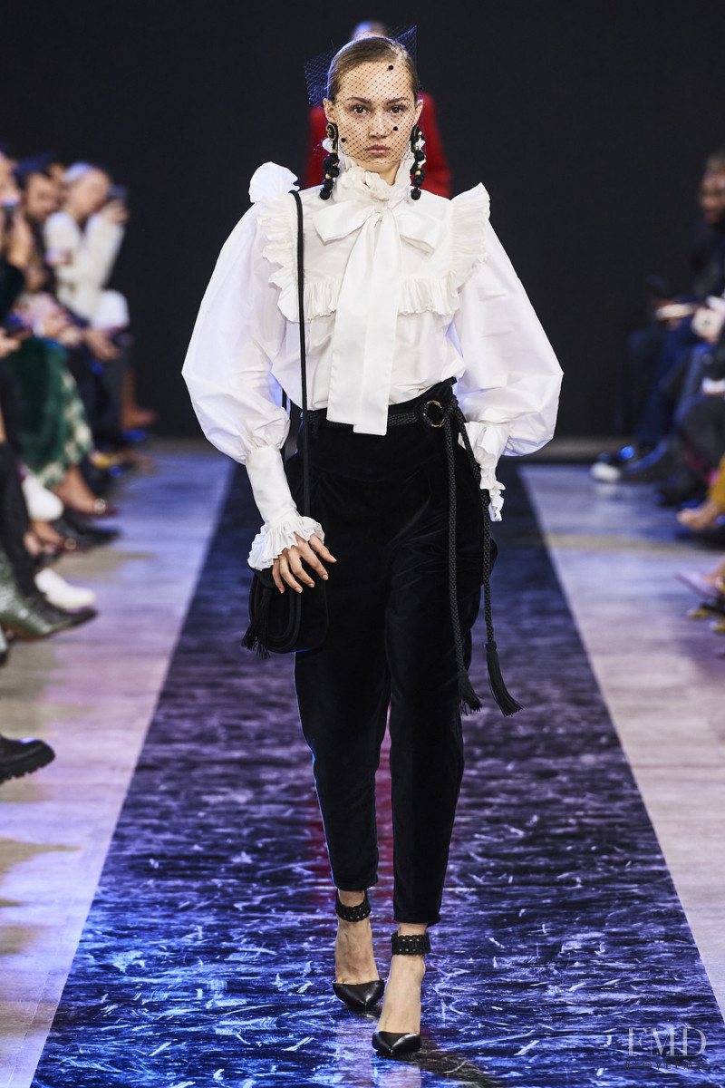 Michelle Gutknecht featured in  the Elie Saab fashion show for Autumn/Winter 2020