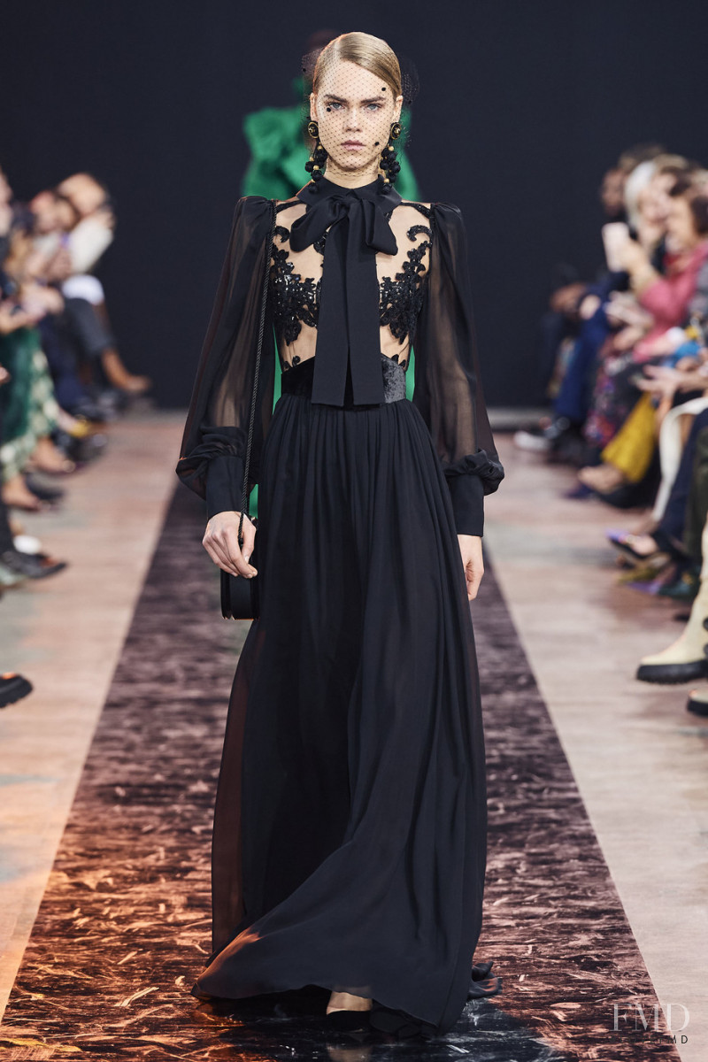 Line Brems featured in  the Elie Saab fashion show for Autumn/Winter 2020