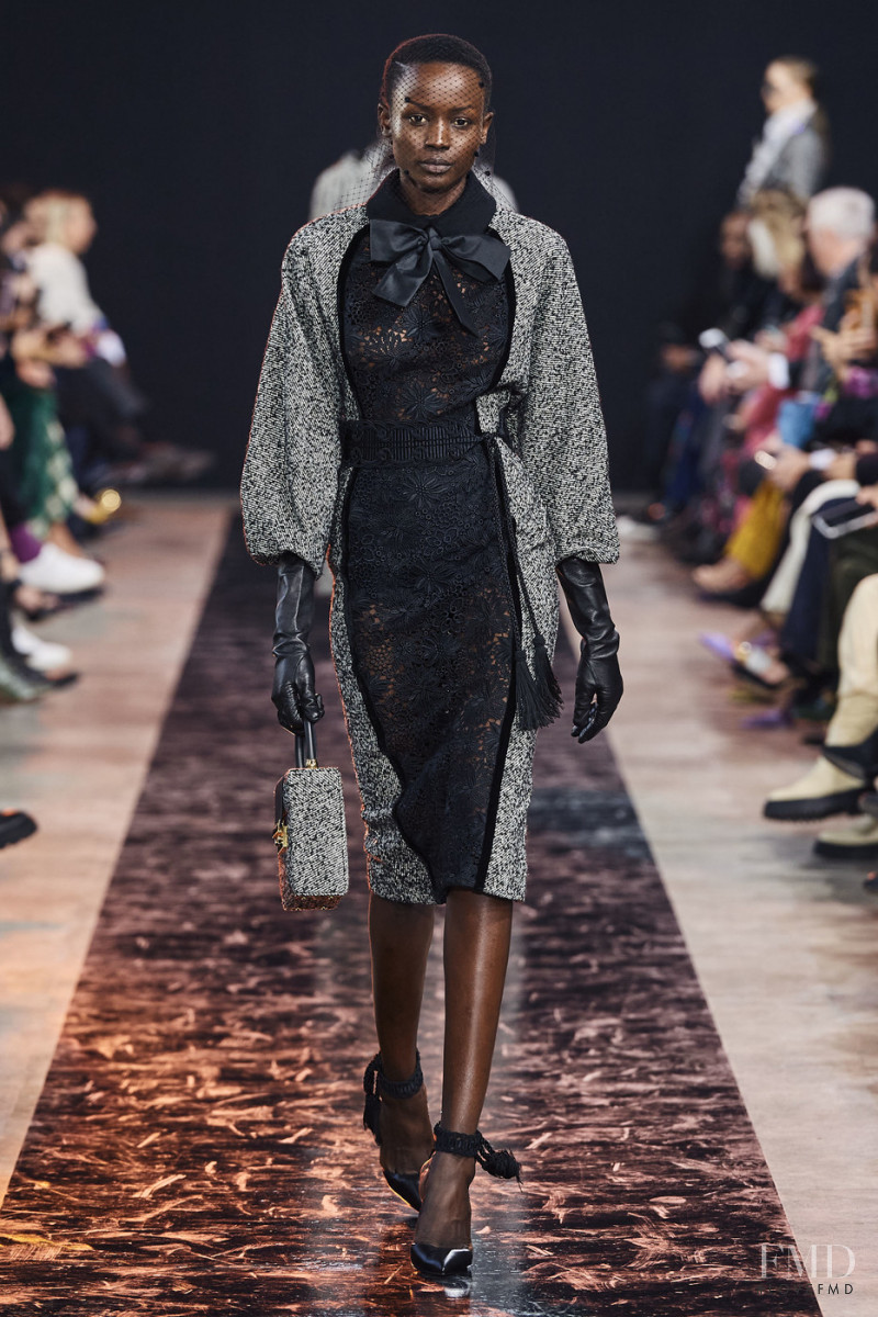 Awuoi Mach Guguei featured in  the Elie Saab fashion show for Autumn/Winter 2020