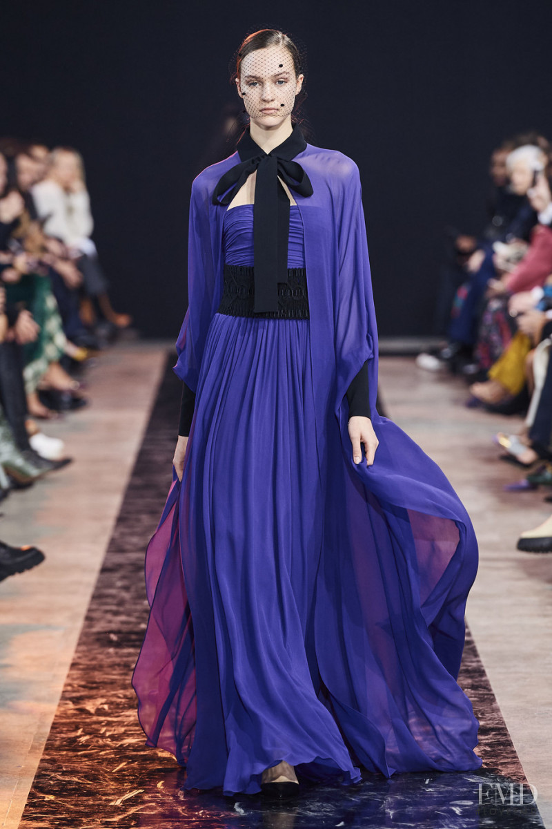Aiste Birzyte featured in  the Elie Saab fashion show for Autumn/Winter 2020