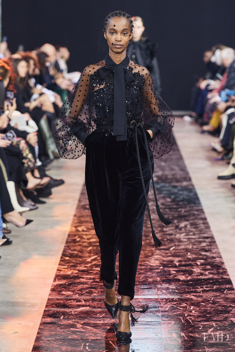 Judy Kinuthia featured in  the Elie Saab fashion show for Autumn/Winter 2020