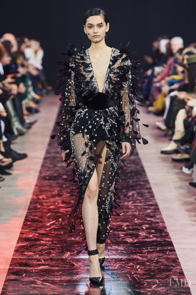 Alina Hust featured in  the Elie Saab fashion show for Autumn/Winter 2020