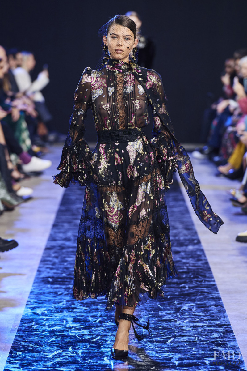 Georgia Fowler featured in  the Elie Saab fashion show for Autumn/Winter 2020