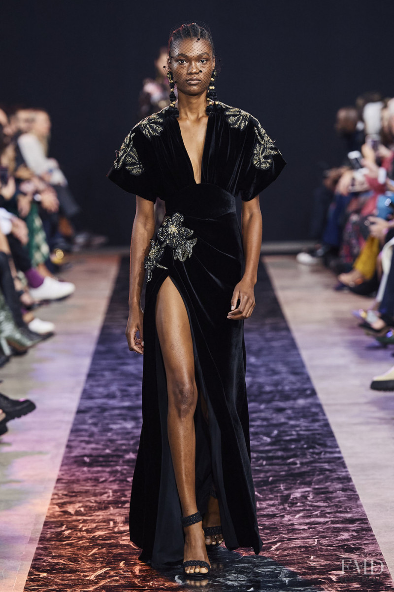 Naki Depass featured in  the Elie Saab fashion show for Autumn/Winter 2020
