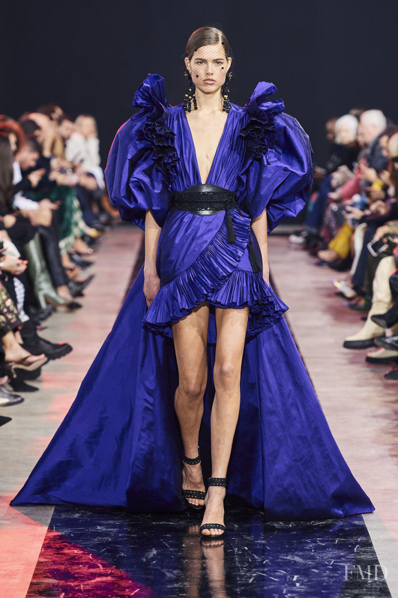 Olivia Weile Ottosen featured in  the Elie Saab fashion show for Autumn/Winter 2020
