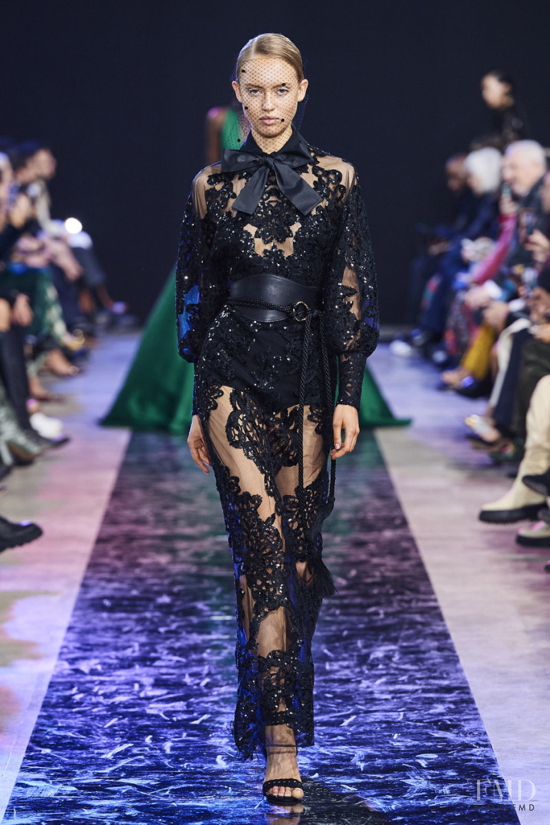 Lulu Reynolds featured in  the Elie Saab fashion show for Autumn/Winter 2020
