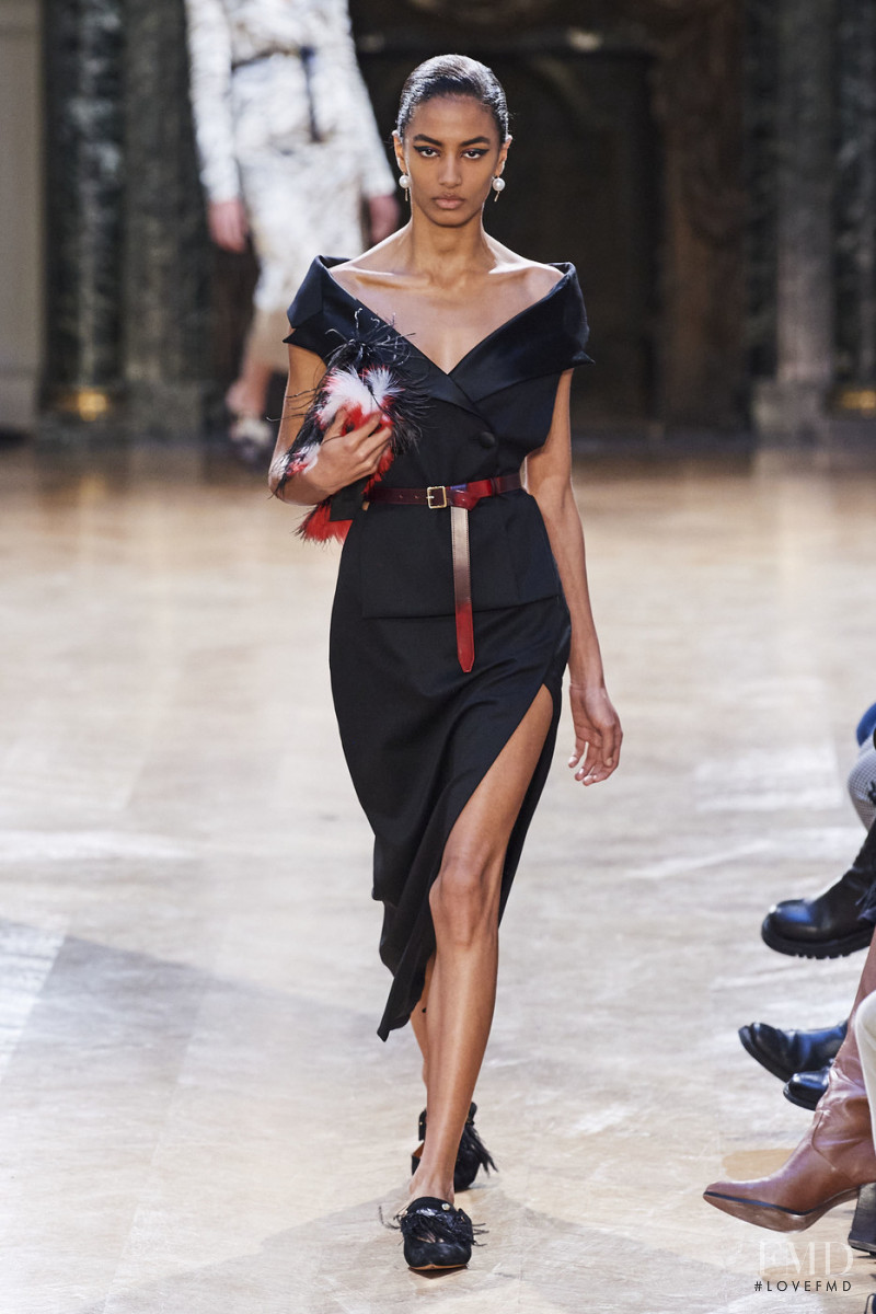 Sacha Quenby featured in  the Altuzarra fashion show for Autumn/Winter 2020