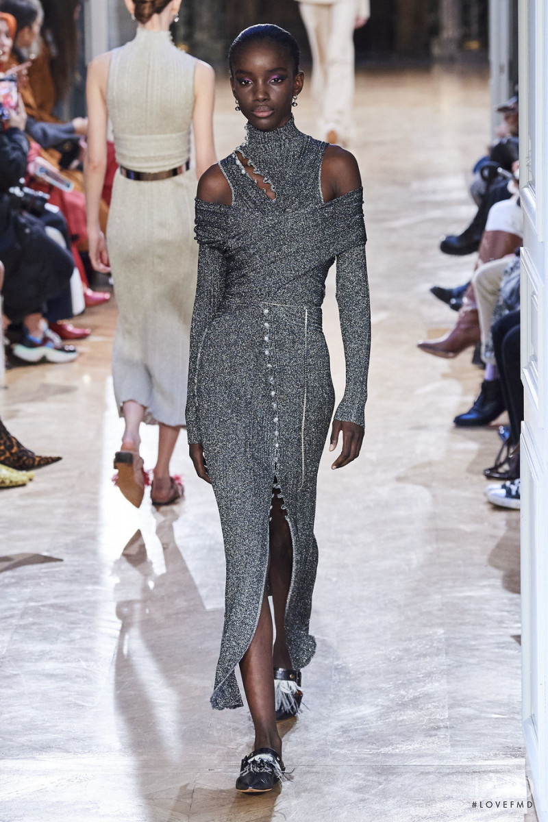 Maty Fall Diba featured in  the Altuzarra fashion show for Autumn/Winter 2020