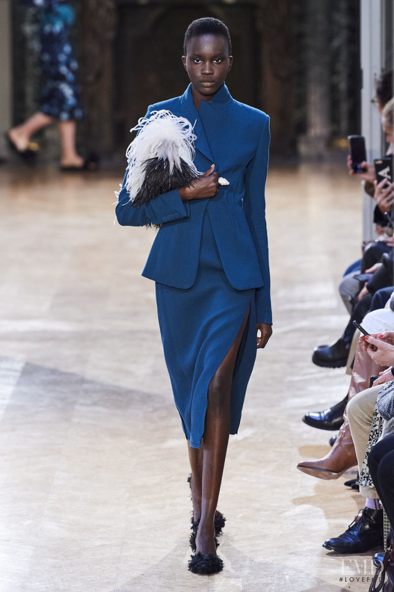 Achenrin Madit featured in  the Altuzarra fashion show for Autumn/Winter 2020