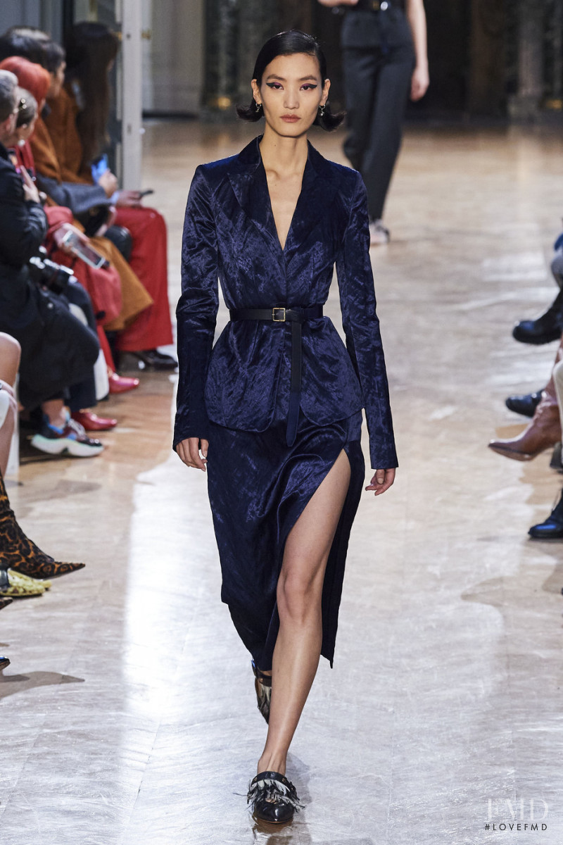Lina Zhang featured in  the Altuzarra fashion show for Autumn/Winter 2020