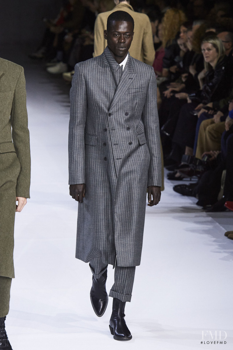 Alpha Dia featured in  the Haider Ackermann fashion show for Autumn/Winter 2020