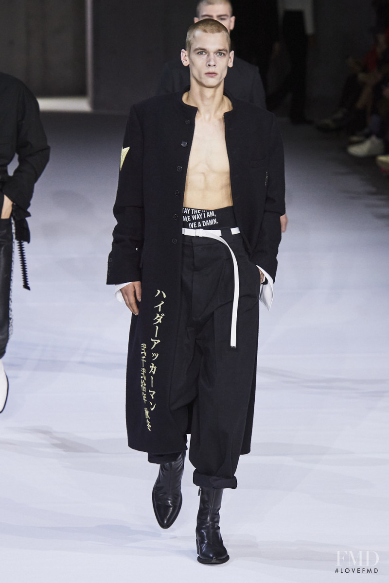Kristers Krumins featured in  the Haider Ackermann fashion show for Autumn/Winter 2020