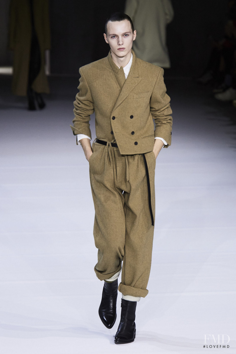 Daan Duez featured in  the Haider Ackermann fashion show for Autumn/Winter 2020